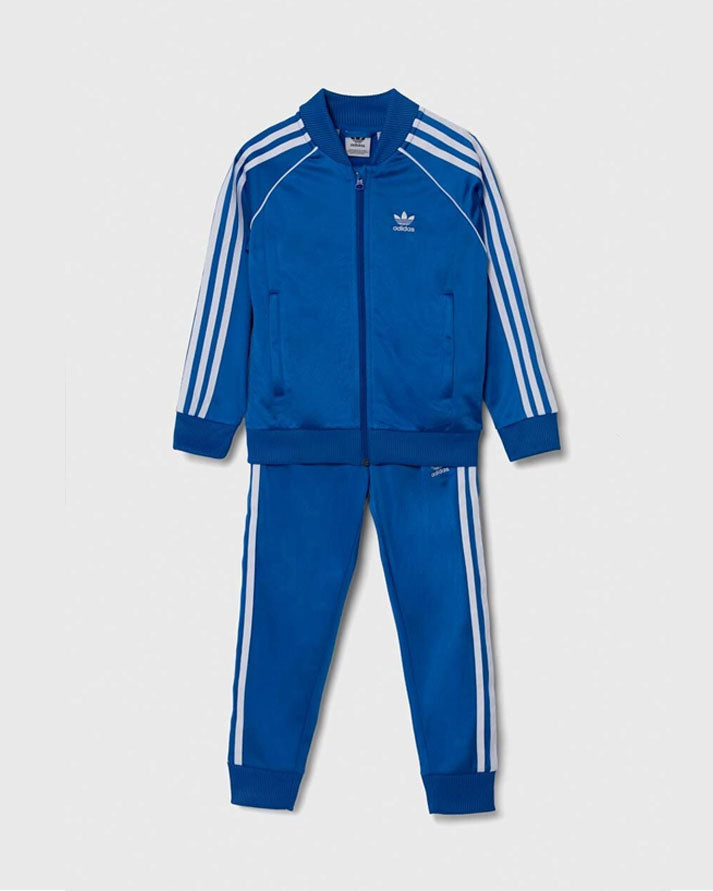 Adidas Tuta Completa Blu Kids