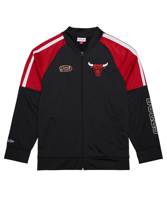 Mitchell&Ness nba color blocked track jacket vintage logo bulls<BR/>