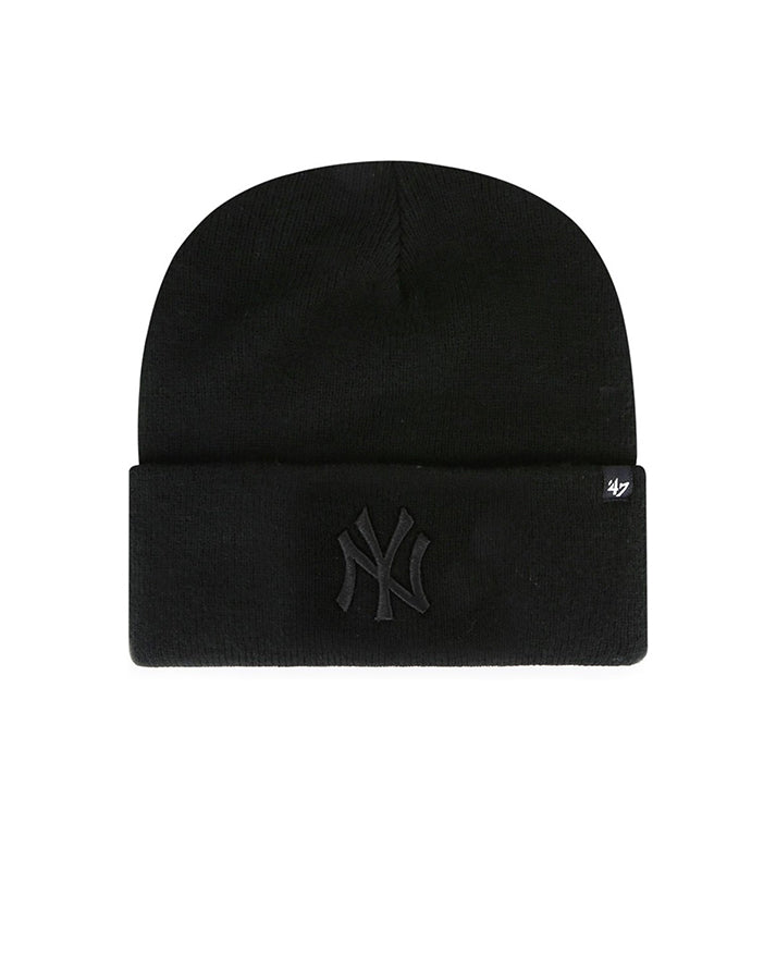 47 haymaker cuff knit new york yankees total black 