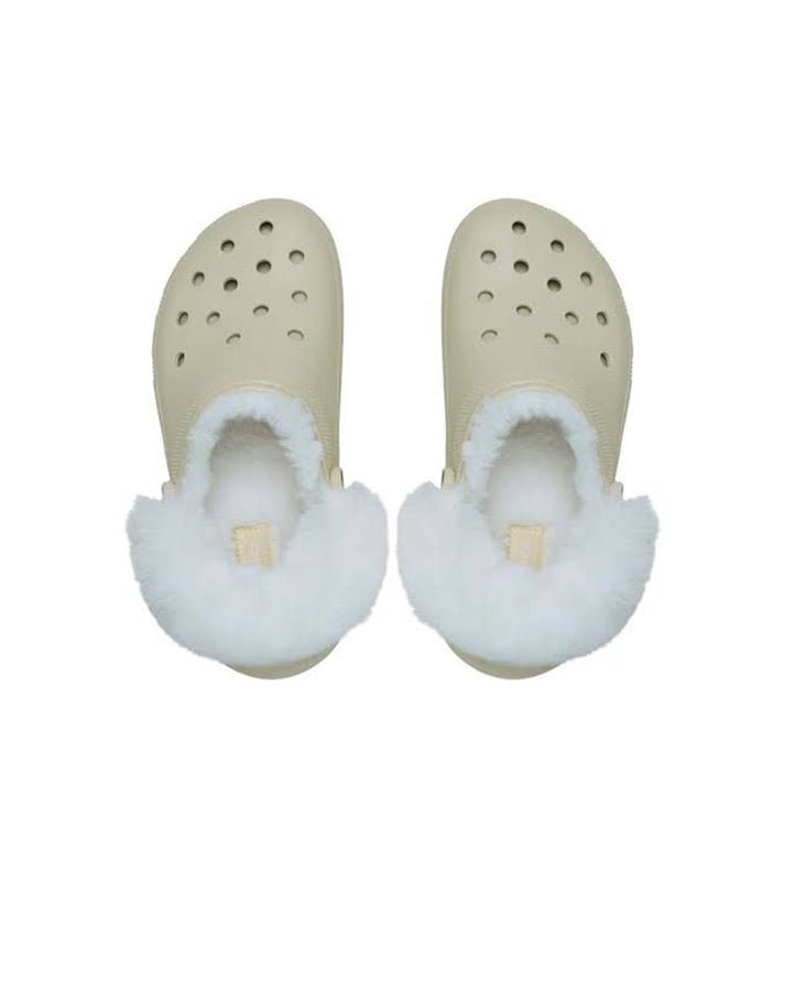 crocs classic platform fuzz lined cg 