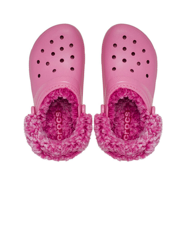 crocs classic fleece lined clog k 