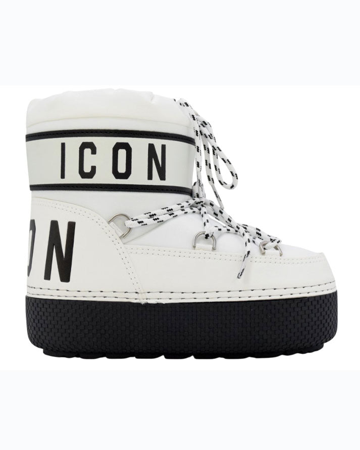 icon snow boot white midi 