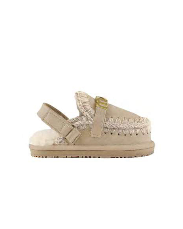 mou kids slipper with strap letter logo 