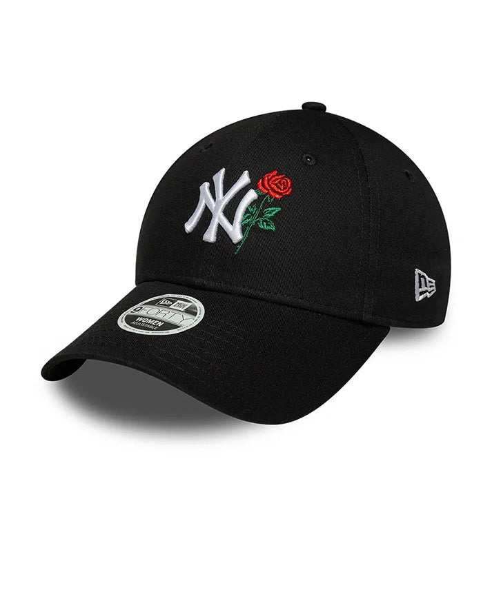 new era wmns flower icon 9forty neyyan  blk 