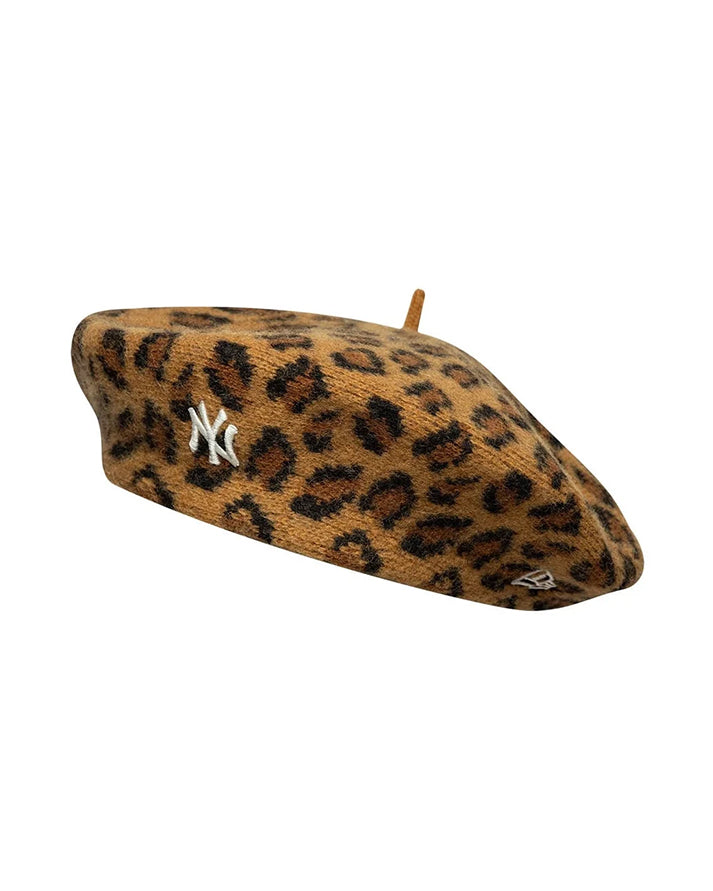 new era leopard beret neyyan  stnblk 
