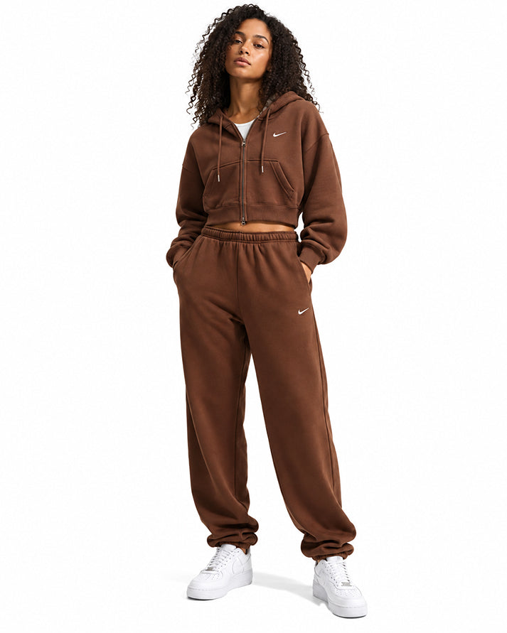 nike tuta completa flc os crop fz hdy+pant 