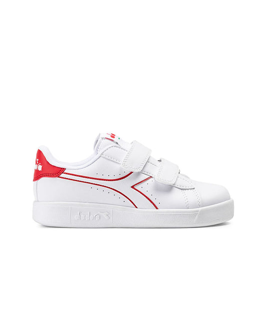 Scarpe Diadora Game p ps White/Red Baby