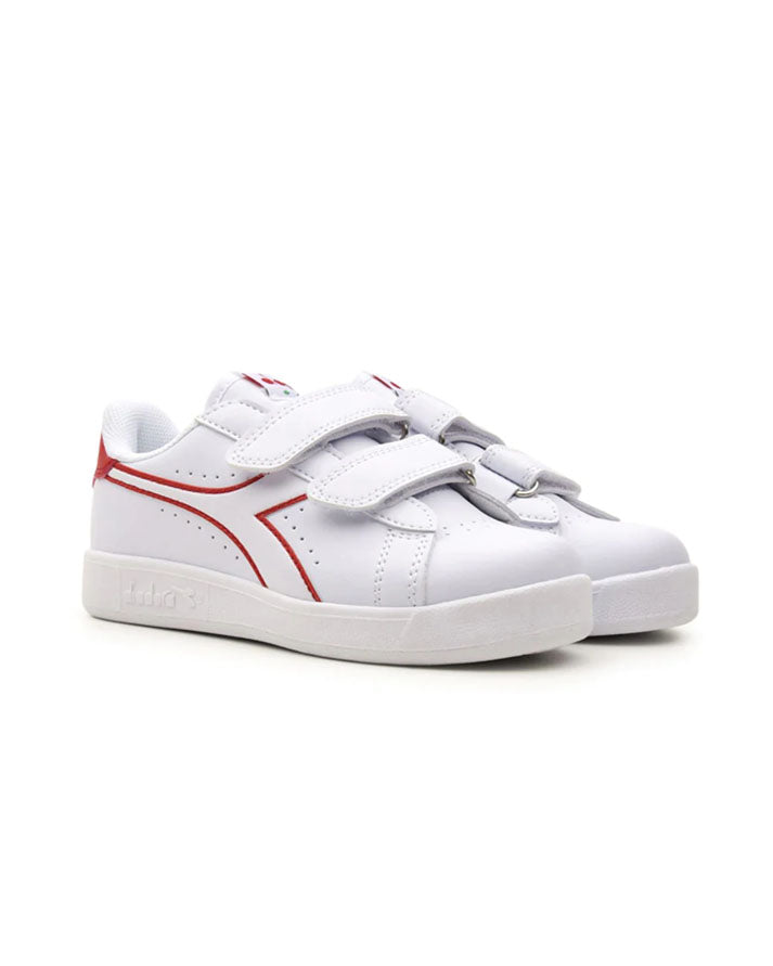 Scarpe Diadora Game p ps White/Red Baby