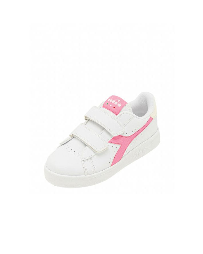 Scarpe Diadora Game p ps girl White/Fucsia Baby