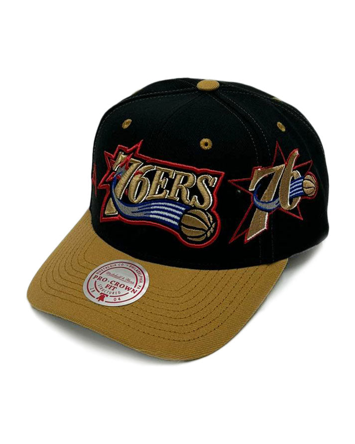 Mitchell&Ness Hba overbite pro snapback hwc 76ers<BR/>