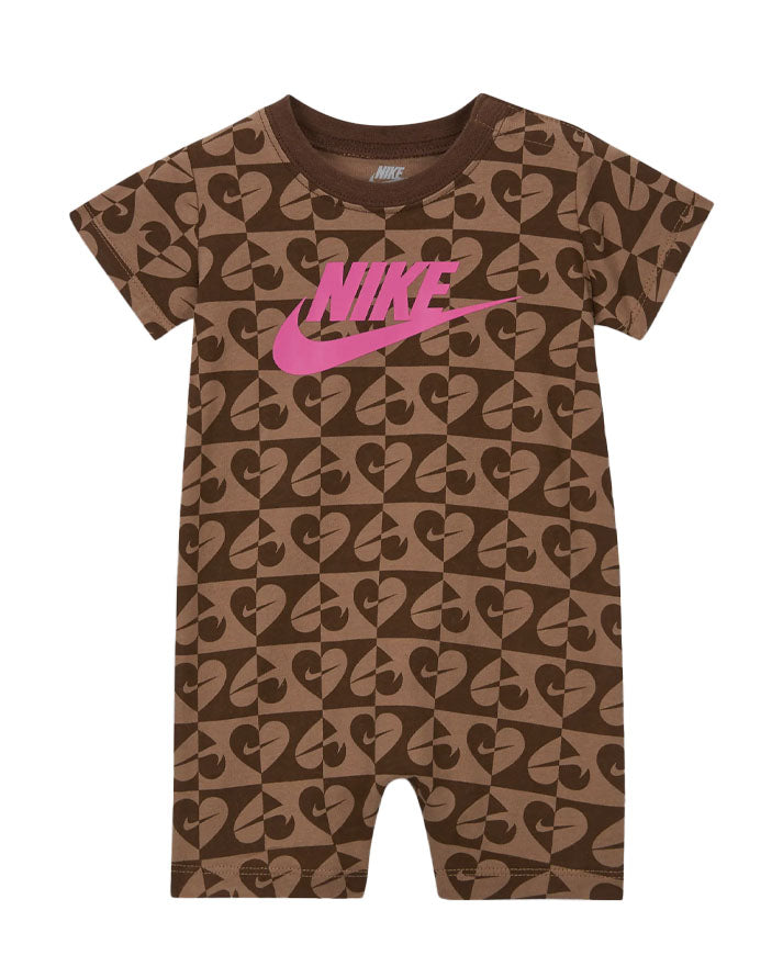 Tuta Baby Nike Marrone Rosa Mesi