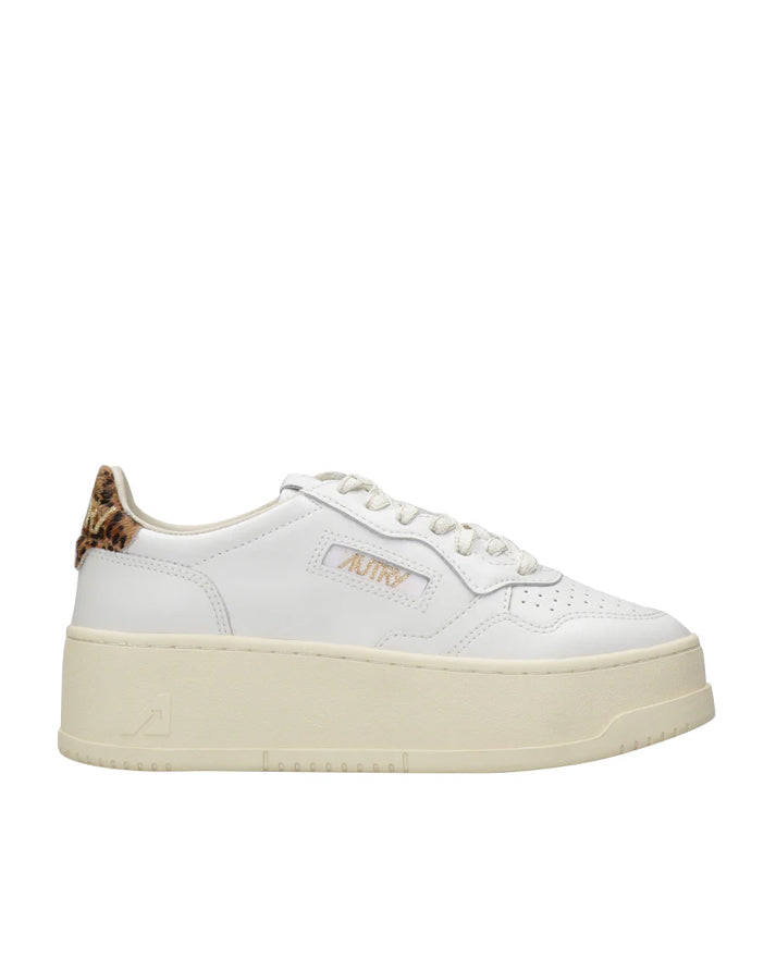 autry medialist platform white/leopard 