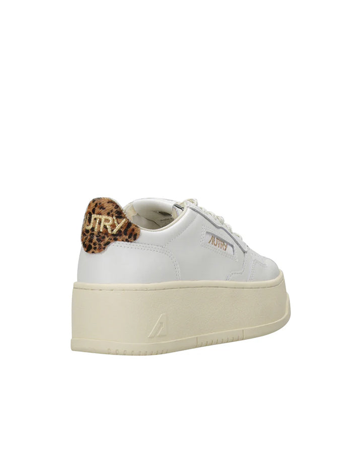 autry medialist platform white/leopard 