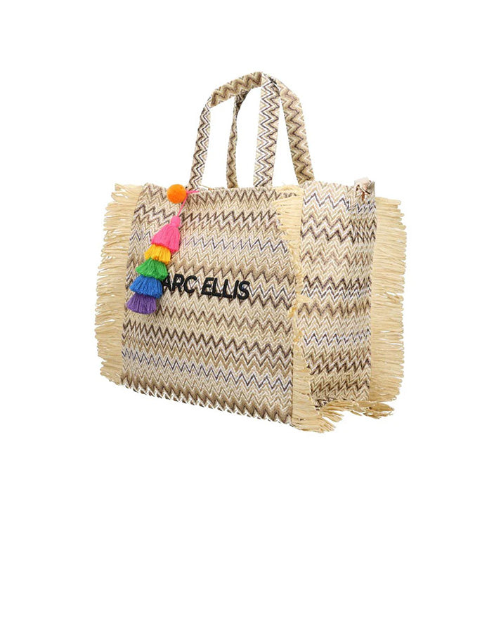 marc ellis claire S handbag multi natural 