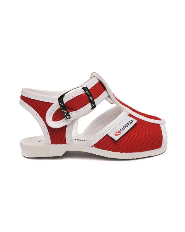 superga sandalo kids rosso 
