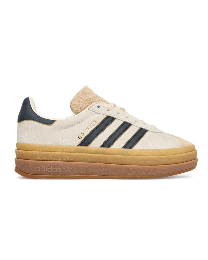 Adidas Gazelle Bold Beige Nero JS389292 ADIDAS