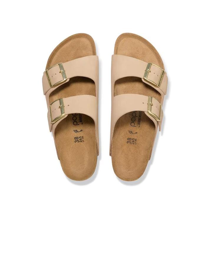 birkenstock arizona flex platform beige 