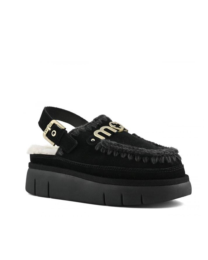 Mou Bounce Clog Back Strap Nero FW531026ABKBK MOU