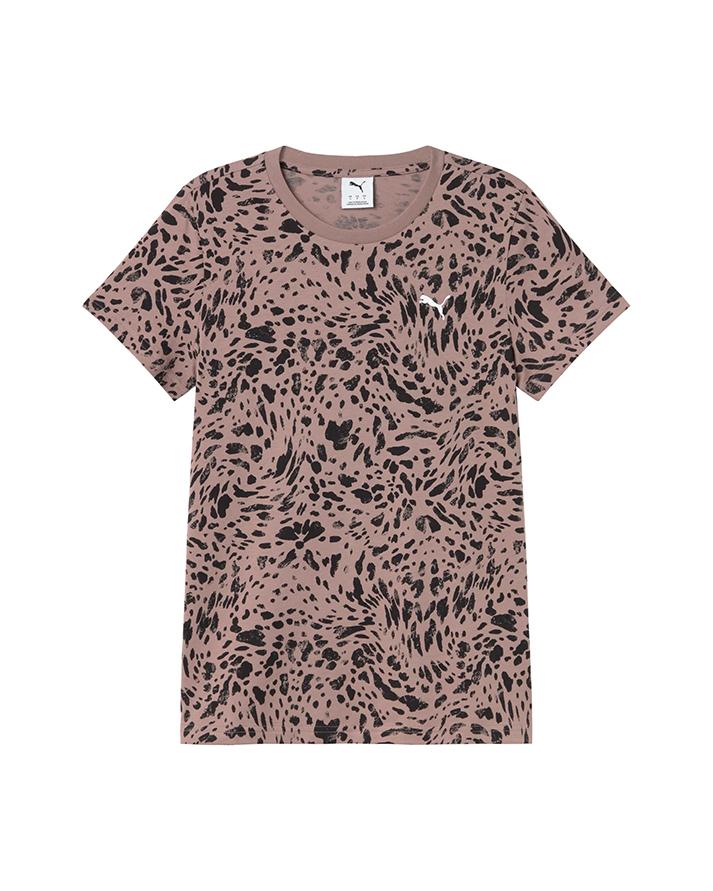 puma set completo ess graphics aop tee+shorts donna 