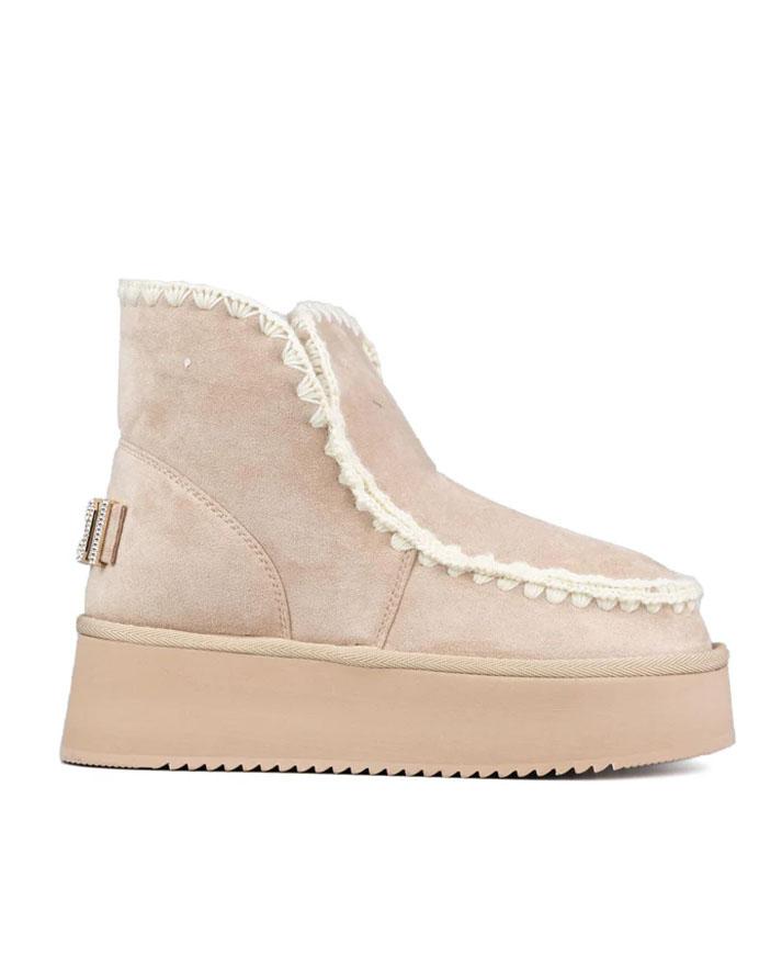 Icon Stivaletto Platform Pelliccia Beige IC05265SDBEIGE ICON