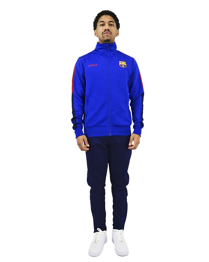 roger's tuta completa barcelona f.c. track suit uomo 