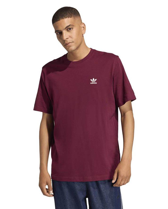 adidas t-shirt  ess nc loose t maroon uomo 