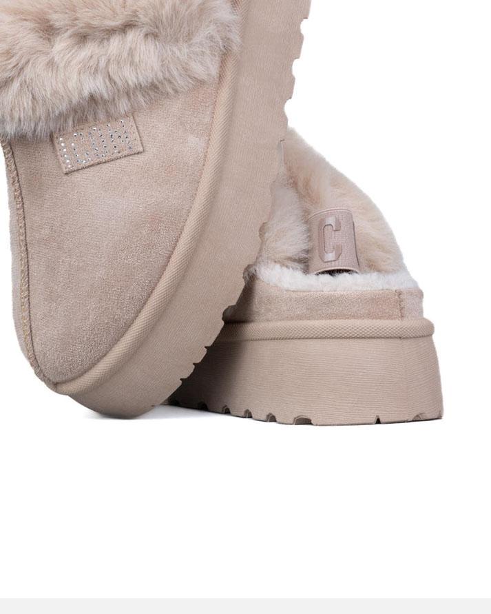 Icon Sabot Pelliccia Beige Donna IC04679SDBEIGE ICON