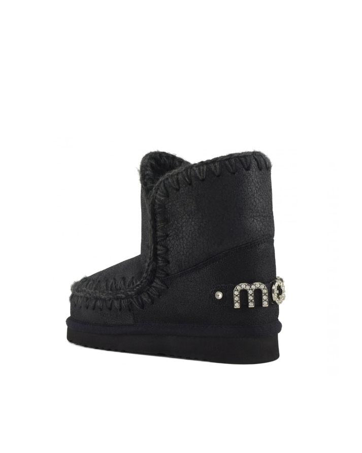Mou Eskimo 18 Rhinestones Logo Nero FW101036BCBK MOU