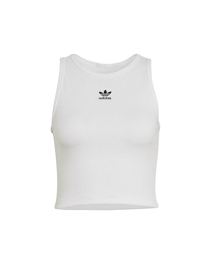 adidas  ess rib tank white 