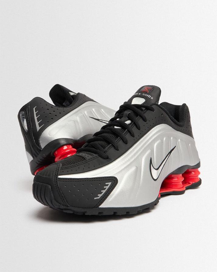 Nike Shox R4 Silver Black AR3565011 NIKE