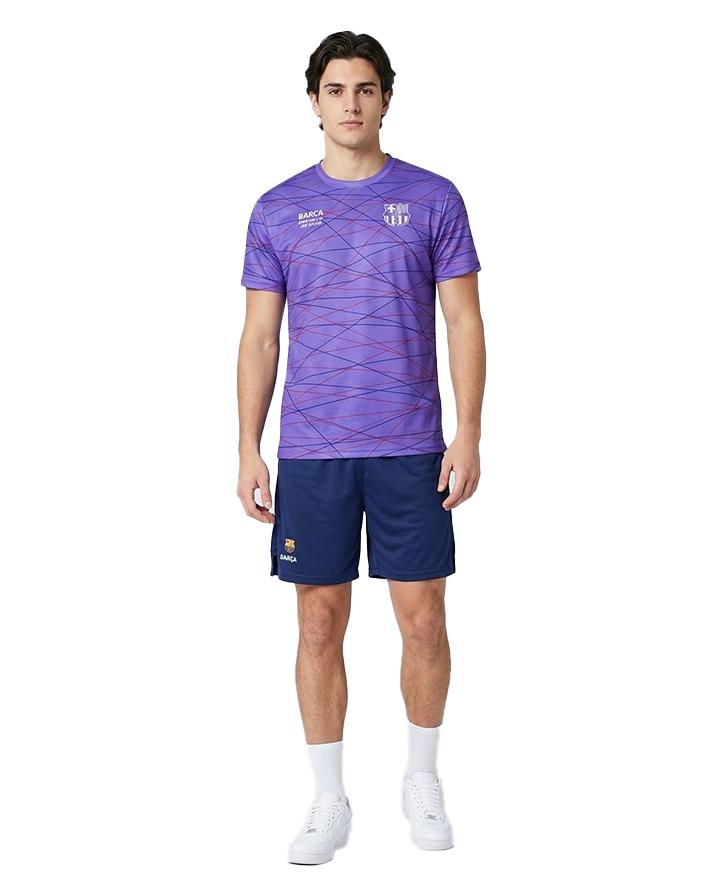 roger's set completo tee+shorts barcelona f.c. uomo 