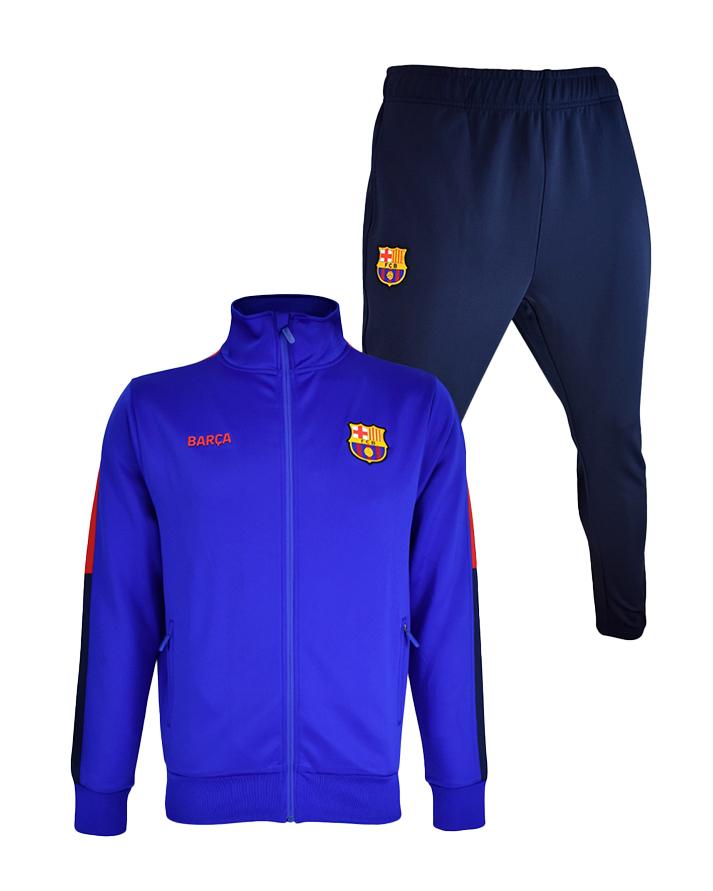 roger's tuta completa barcelona f.c. track suit uomo 