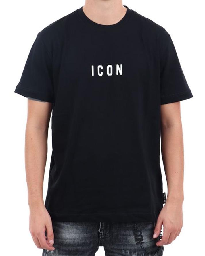 Icon T-shirt Uomo Nera ICDF2W6T002NERO ICON