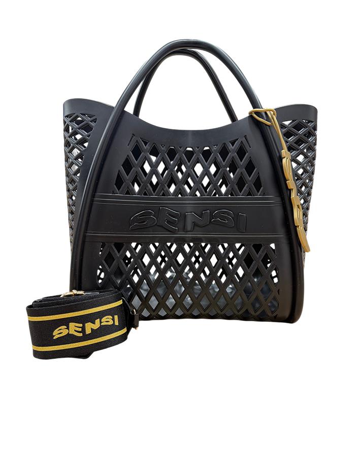 sensi borsa flamingo bag nero 