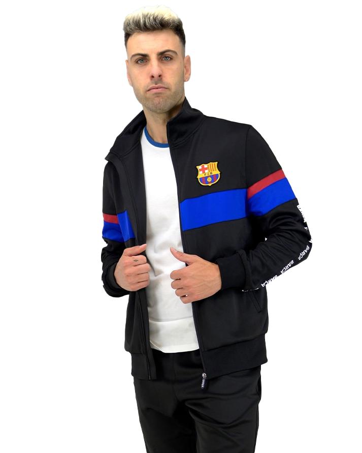 roger's tuta completa barcelona f.c. track suit uomo 