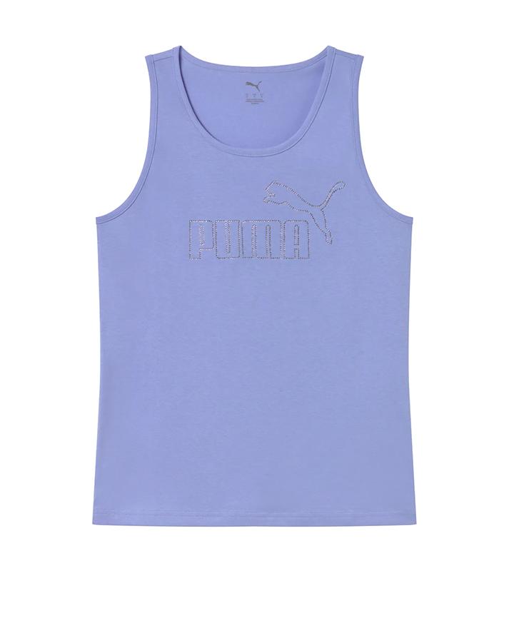 puma set completo  ess logo tank+shorts  rhinestone strass 
