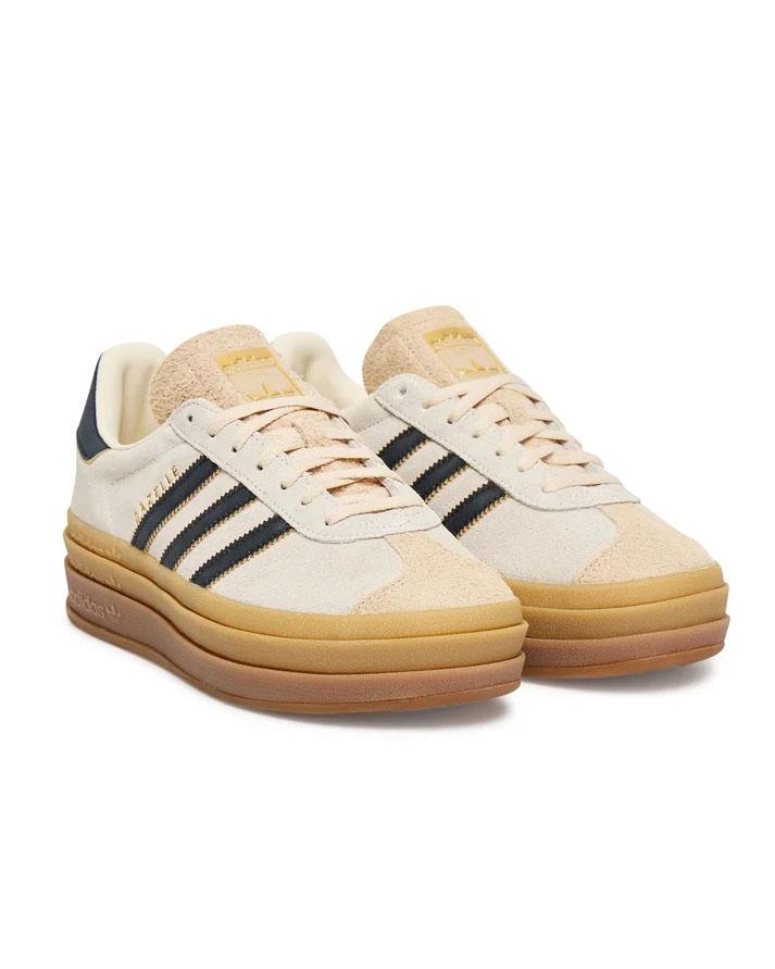 Adidas Gazelle Bold Beige Nero JS389292 ADIDAS