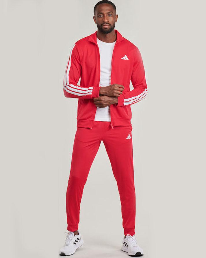 Adidas Tuta Completa Acetata Rossa Uomo 