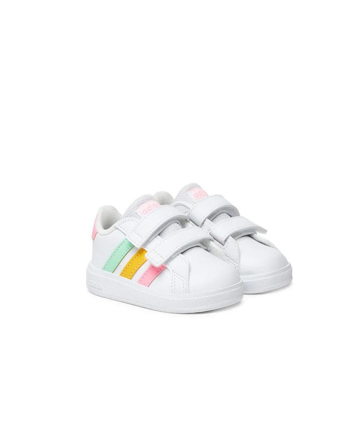 Adidas Grand Court 2.0 Bianco Multicolor Infant HP891717 ADIDAS