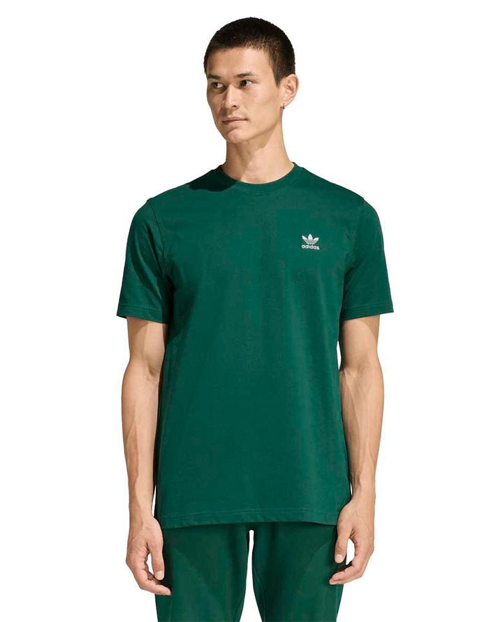 adidas trefoil ess tee green uomo 