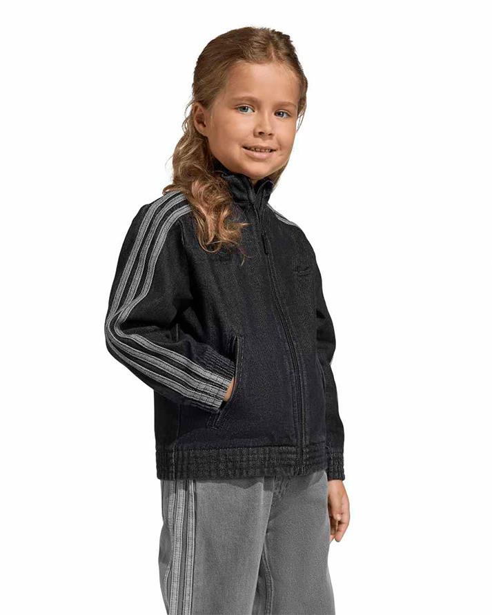 adidas jacket denim black 