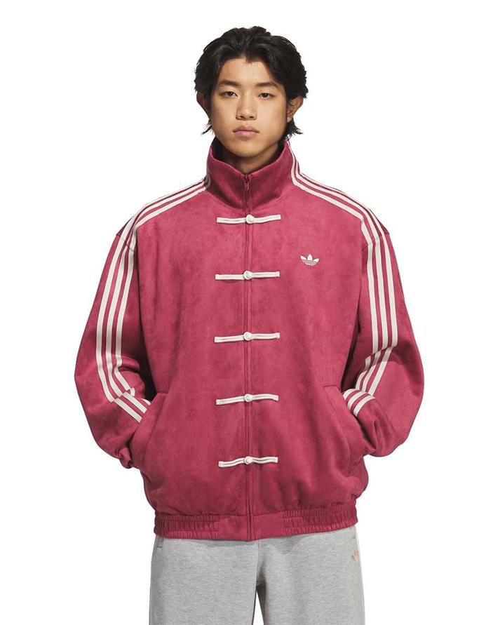 adidas chinese track top casual burgundy<BR/> 