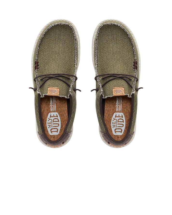 hey dude wally braided Burnt Olive/Delicioso Brown 