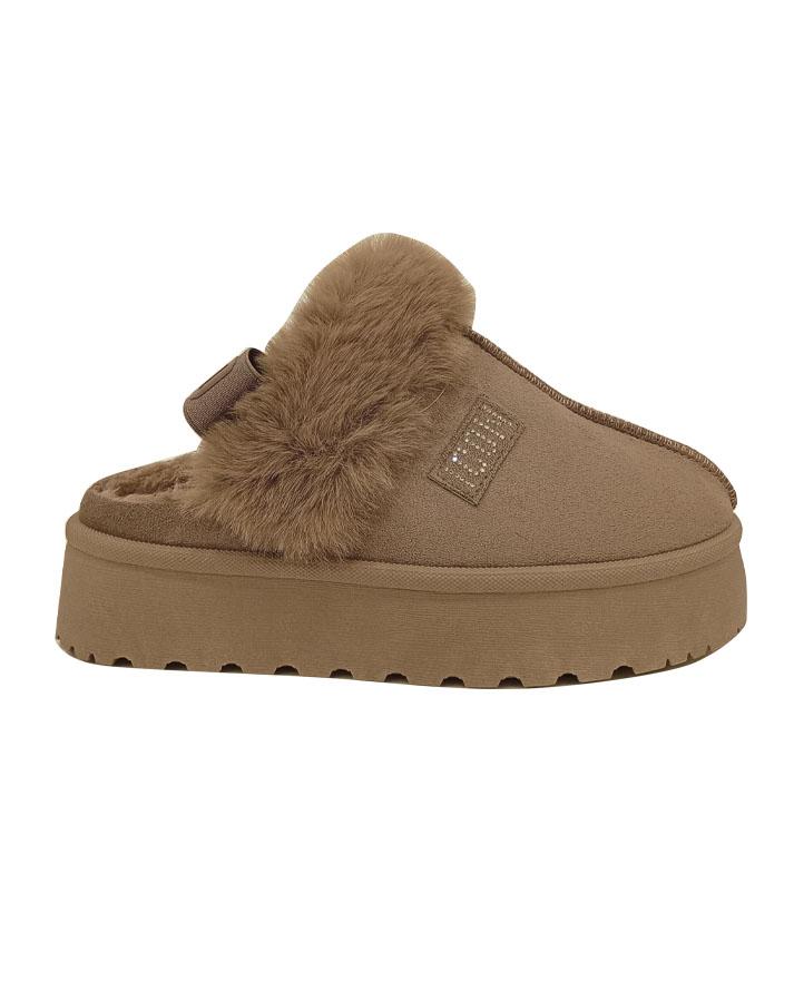 Icon Sabot Pelliccia Tortora Donna IC04679SDTORTORA ICON