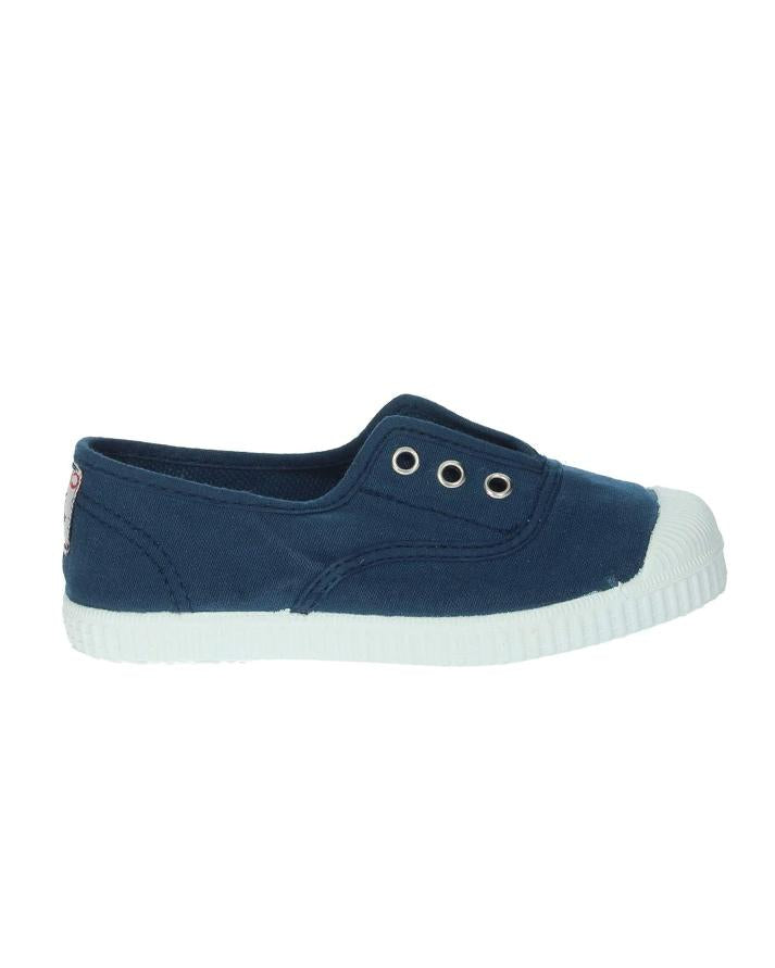 cienta snekers inglesi slip-on blue kids 