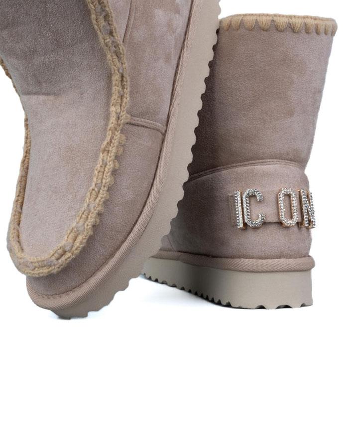 Icon Stivale Pelliccia Camoscio Beige Donna IC04412SDBEIGE ICON