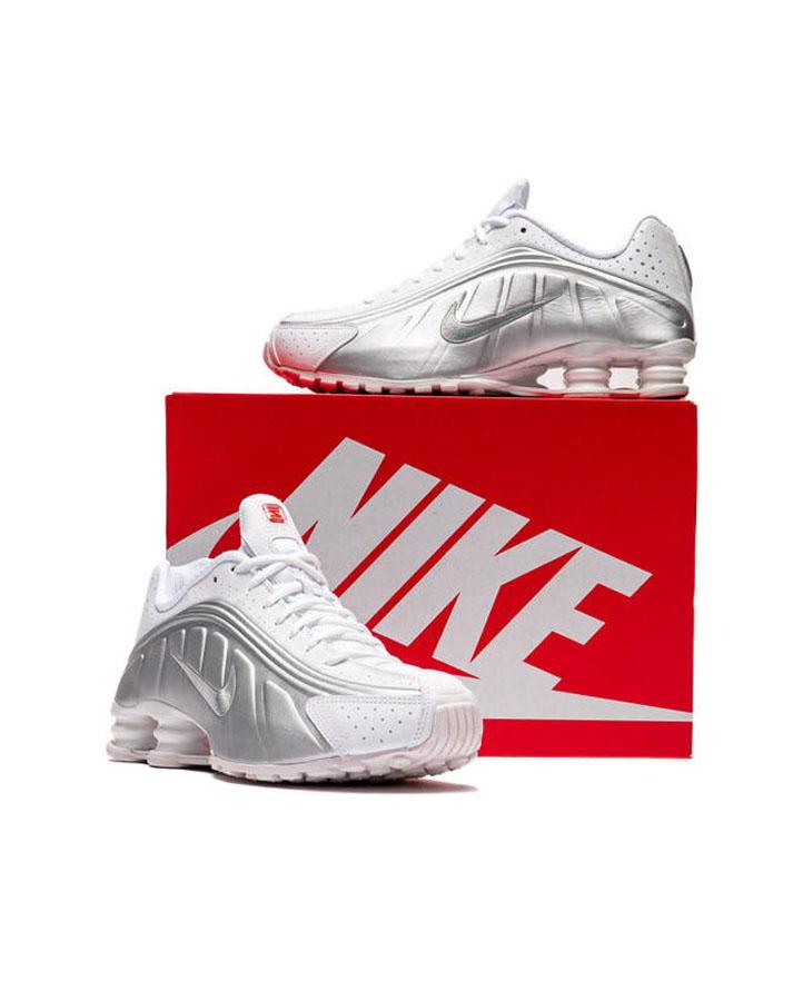 Nike Shox R4 Silver White AR3565101 NIKE