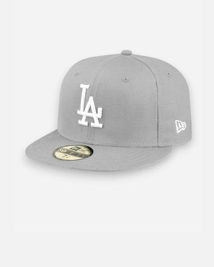 New Era Fitted Cap MLB Basic LA Dodgers 59Fifty grey 10531950ASS NEW ERA