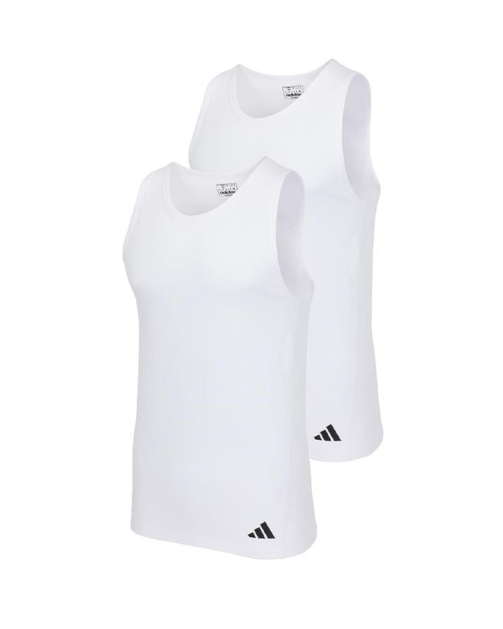 adidas canotte 2pk uomo white 