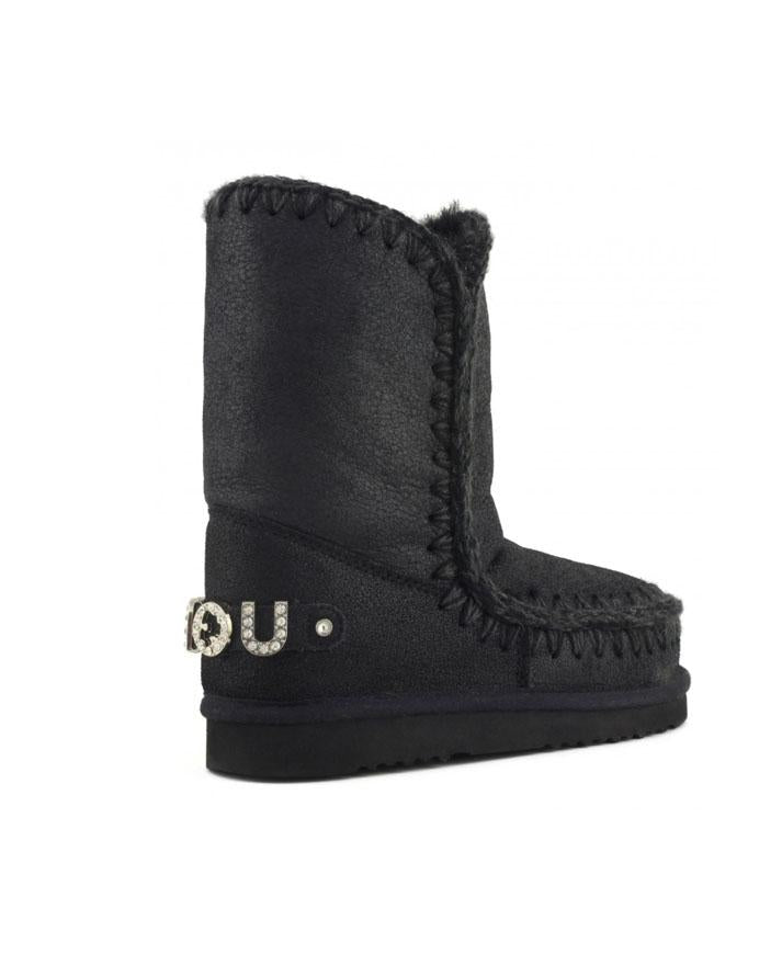 Mou Eskimo 24 Rhinestones Logo Nero FW101037BCBK MOU